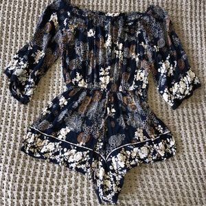 Multicolored Flower Romper